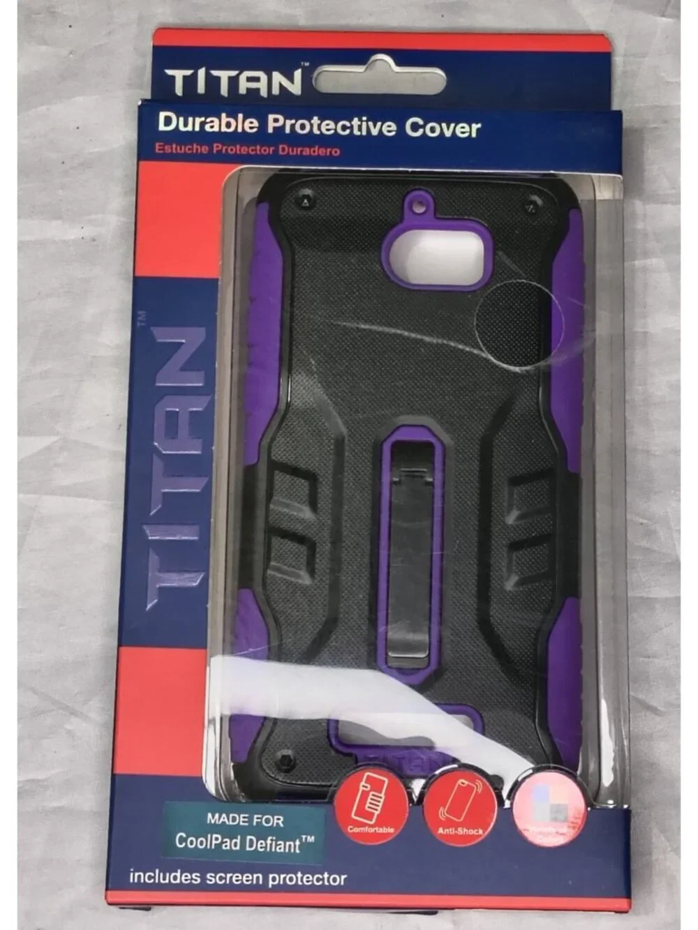 Titan Durable Protective Cover Purple Coolpad Defiant Case